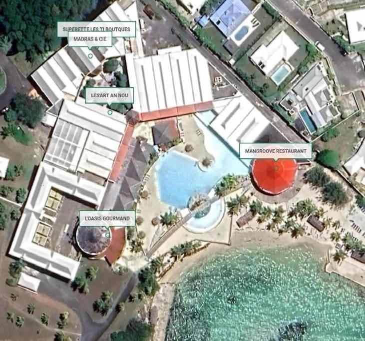 Studio Bord De Mer Avec Piscine - Le Manganao, Saint-Francois Esterno foto